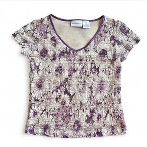 Y2K Vintage Floral Fairy Top